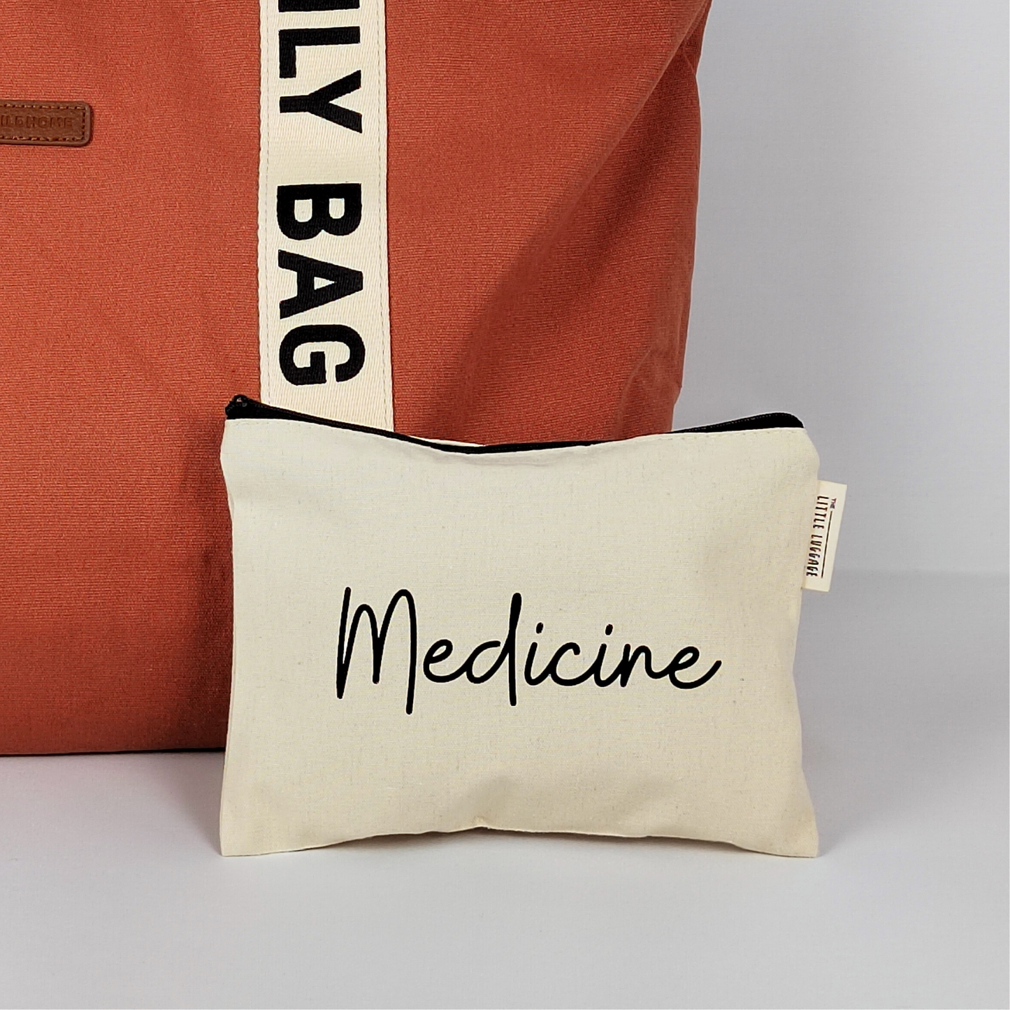 Monochrome Medicine Zipped Pouch