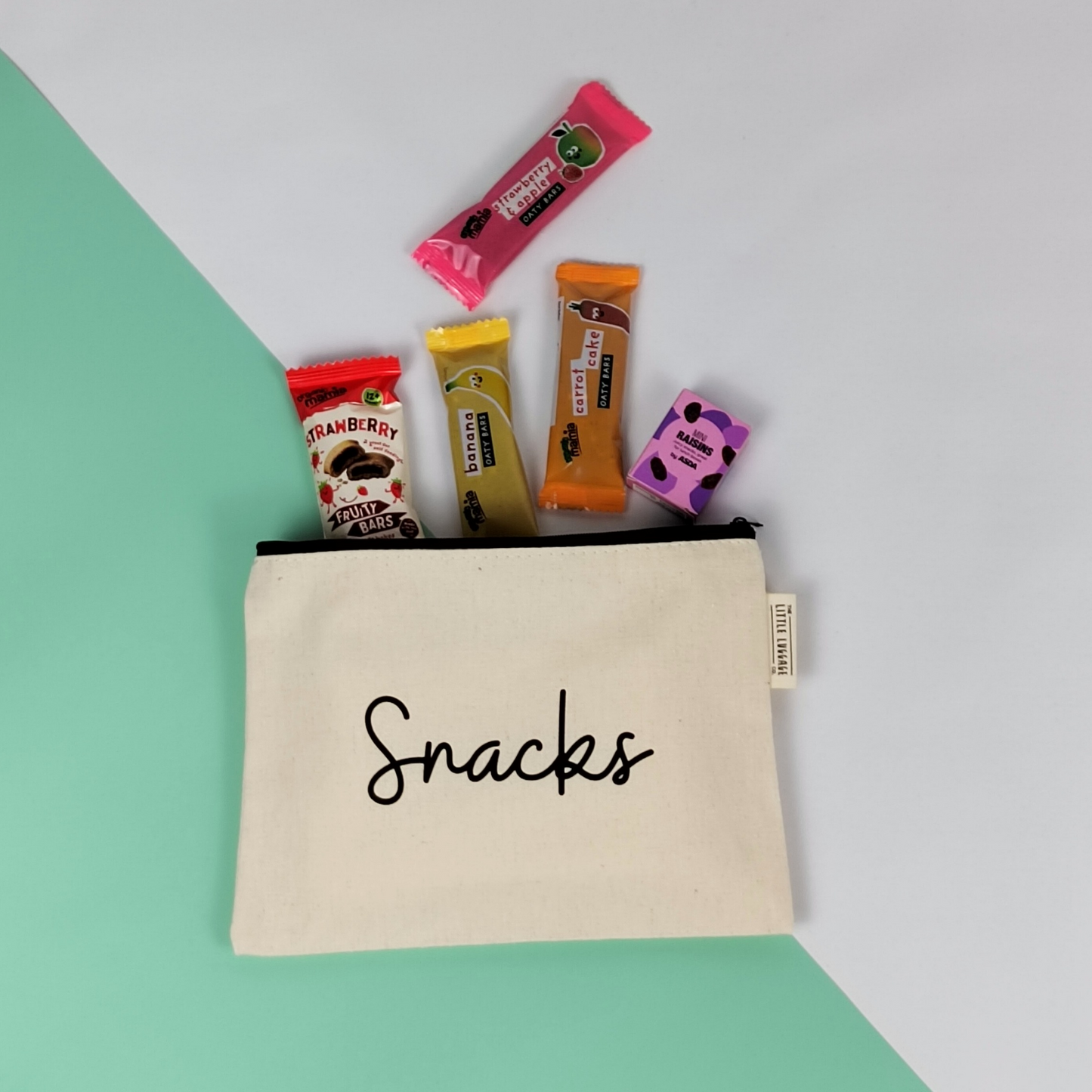 Monochrome Snacks Zipped Pouch