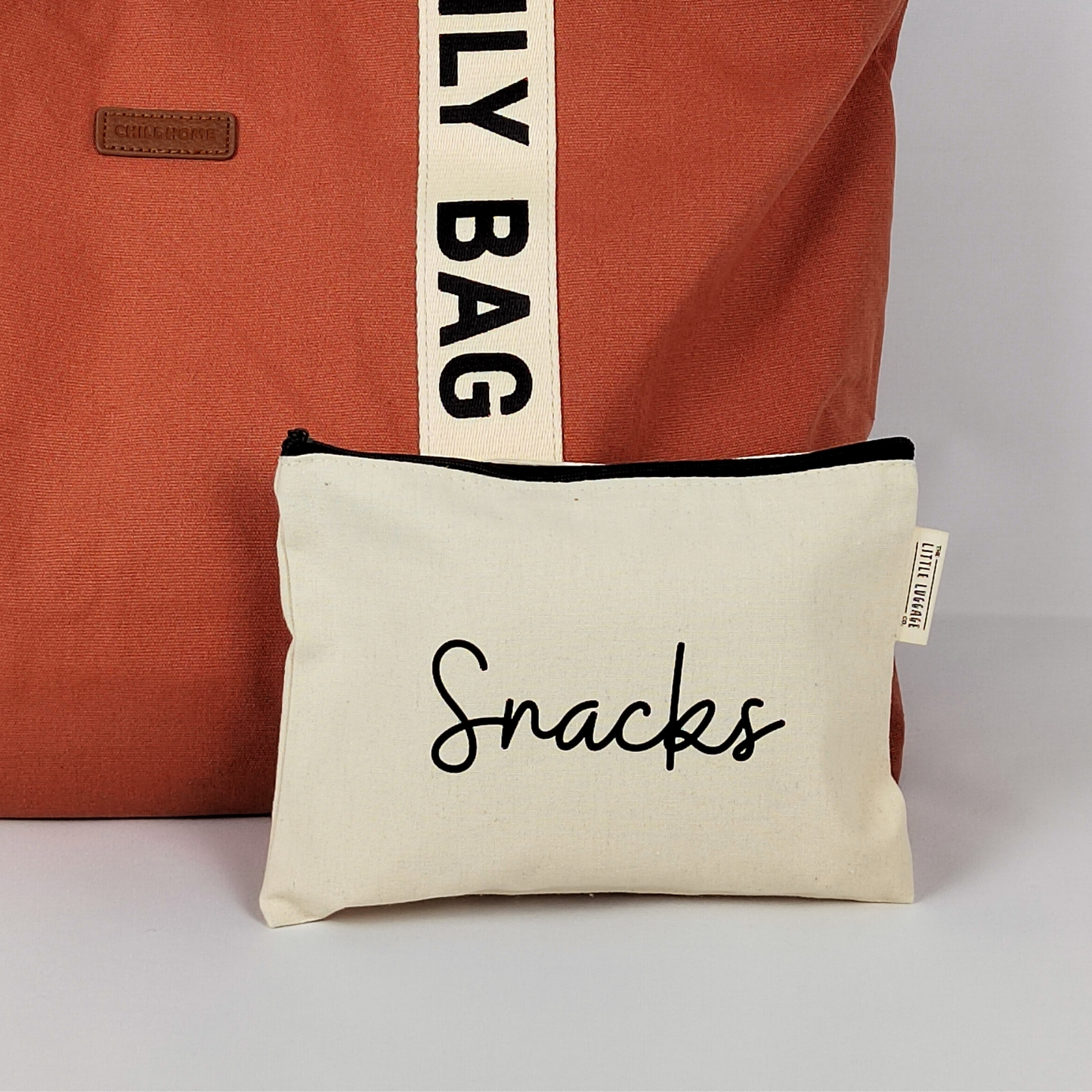 Monochrome Snacks Zipped Pouch