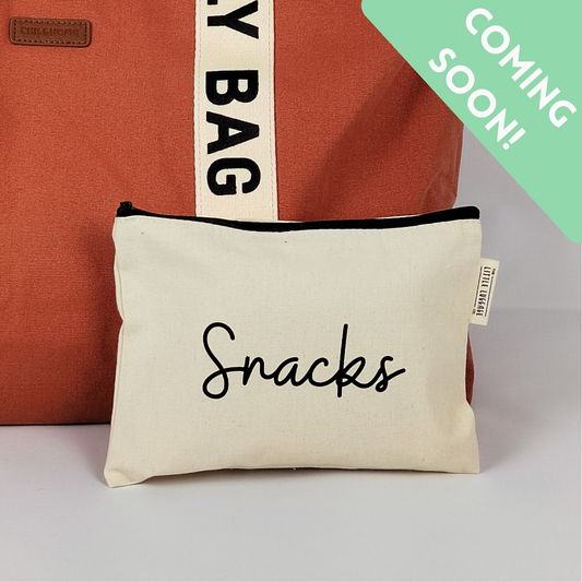 Monochrome Snacks Zipped Pouch