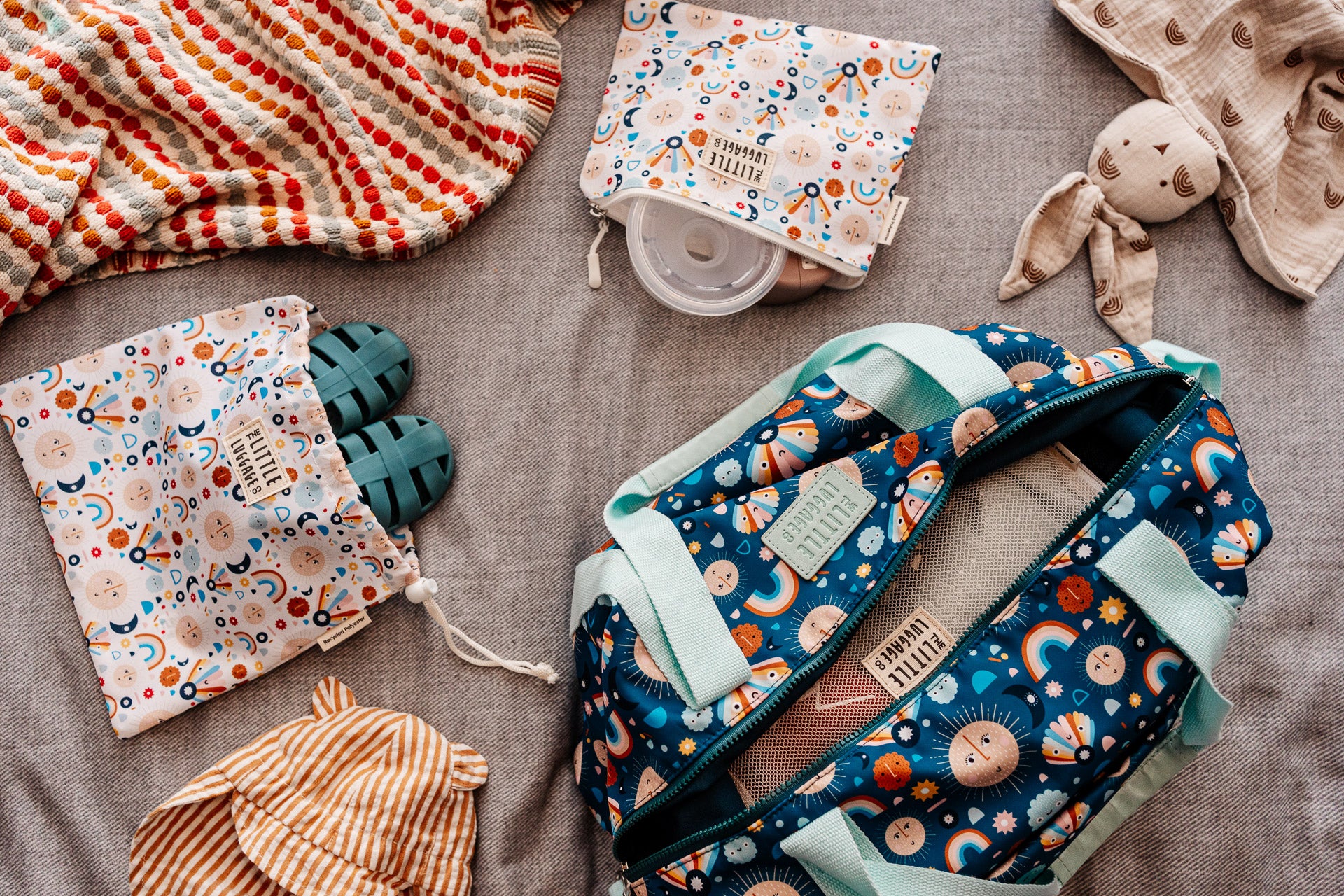 image of a tote bag being packed with maternity items