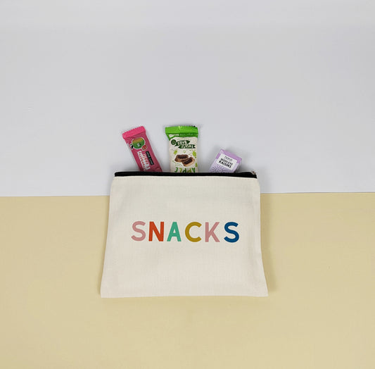 Zipped pouch for kids and baby snacks