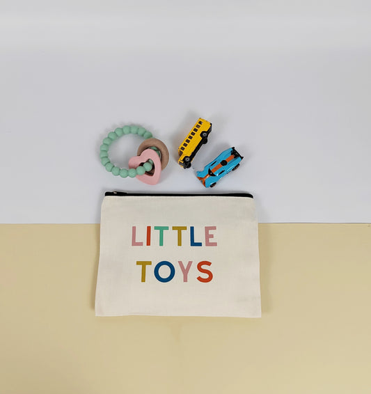 Zipped pouch for little baby toys