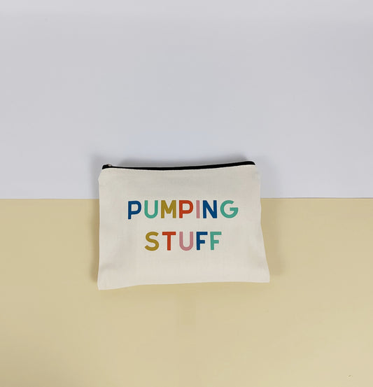 Zipped pouch for pumping and expressing stuff